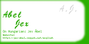 abel jex business card