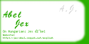 abel jex business card